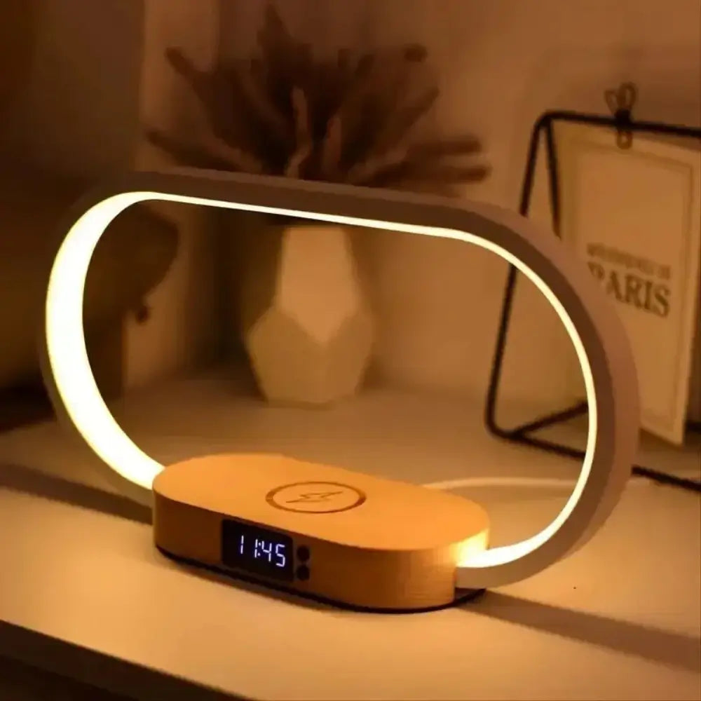 The wireless charger night light.